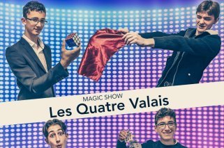Les quatre magiciens valaisans qui présentent ce vendredi leur spectacle à Sion.